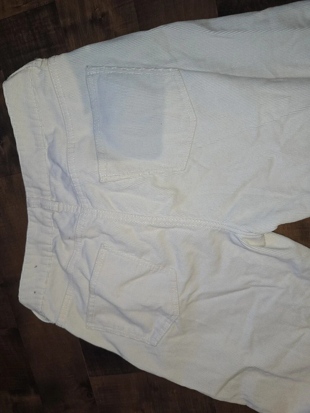 Talbots Petites Crisp White Corduroy Pants [Size 10P] Warm Cozy Straight Leg